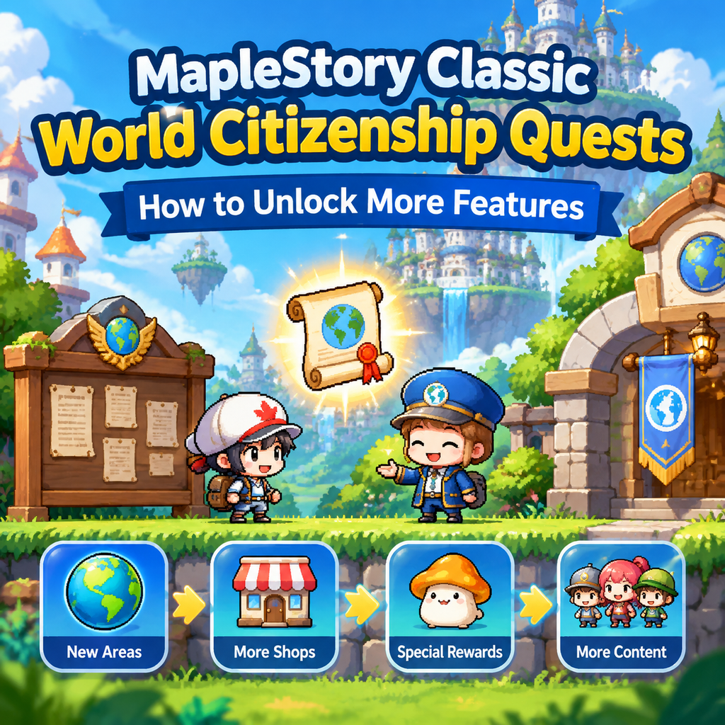 MapleStory Classic World Citizenship Quests: How to Unlock More Features